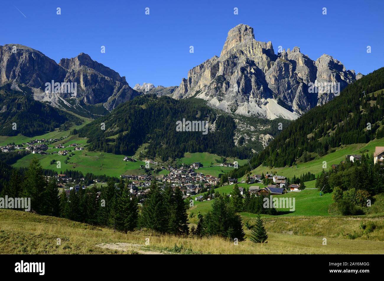 alpi, dolomiti, Italia, Europa, Alto Adige, Corvara, Sassongher, Foto Stock
