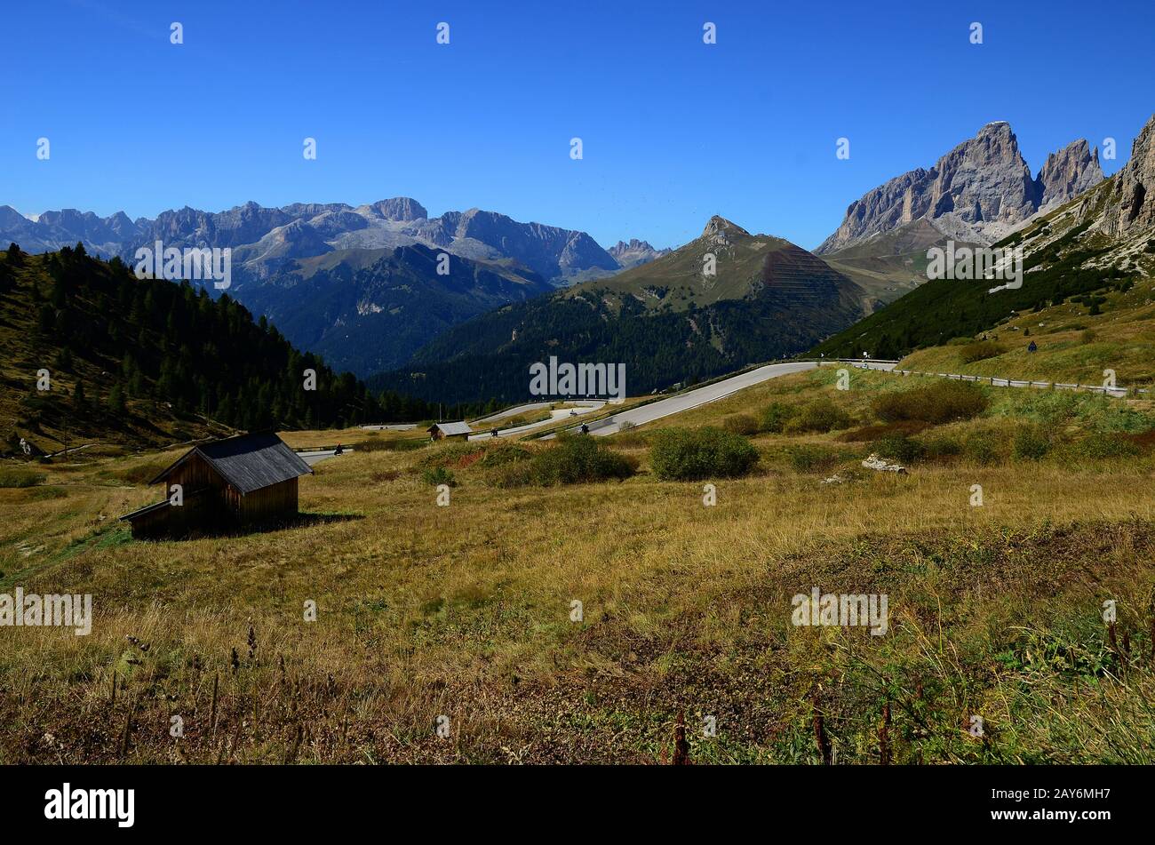alpi, dolomiti, Italia, Europa, Pordoi, Alto adige, Foto Stock