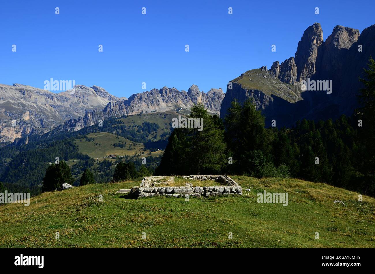 Montagne, alpi, dolomiti, Italia, Europa, Gruppo del Sella, Alto adige, Foto Stock