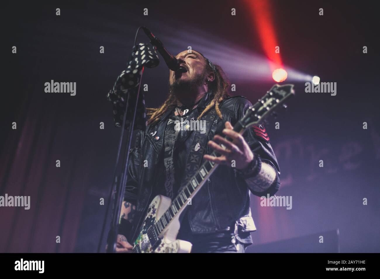 Ginger wildheart, cantante/chitarrista dei wildhearts vivono al o2 ritz manchester uk gennaio 31st 2020 Foto Stock