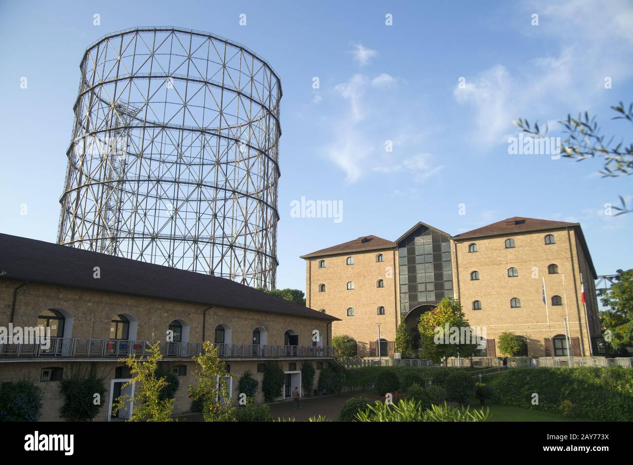 Ex gasometro Roma Foto Stock