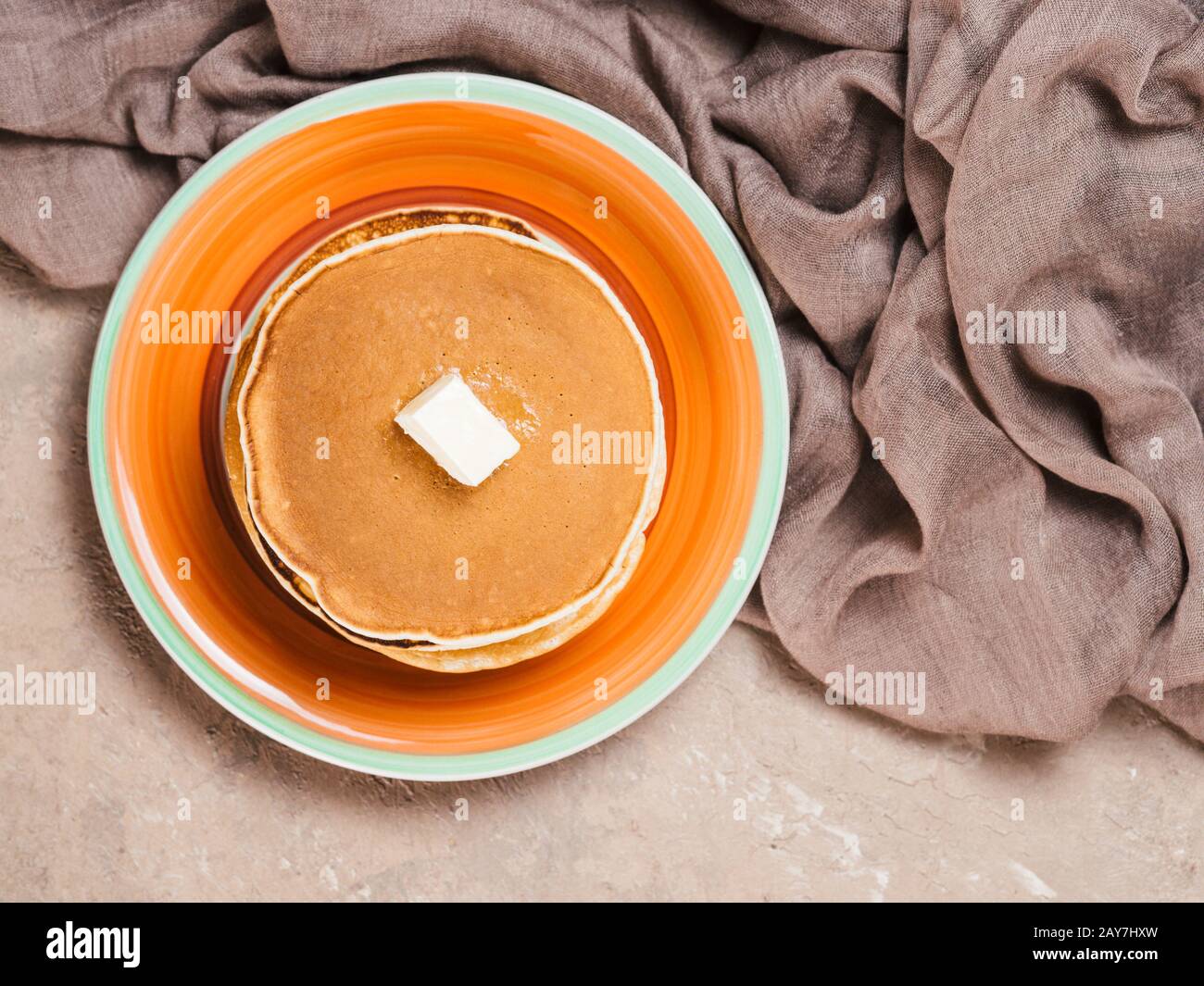 Frittelle fatte in casa in ghisa Foto Stock