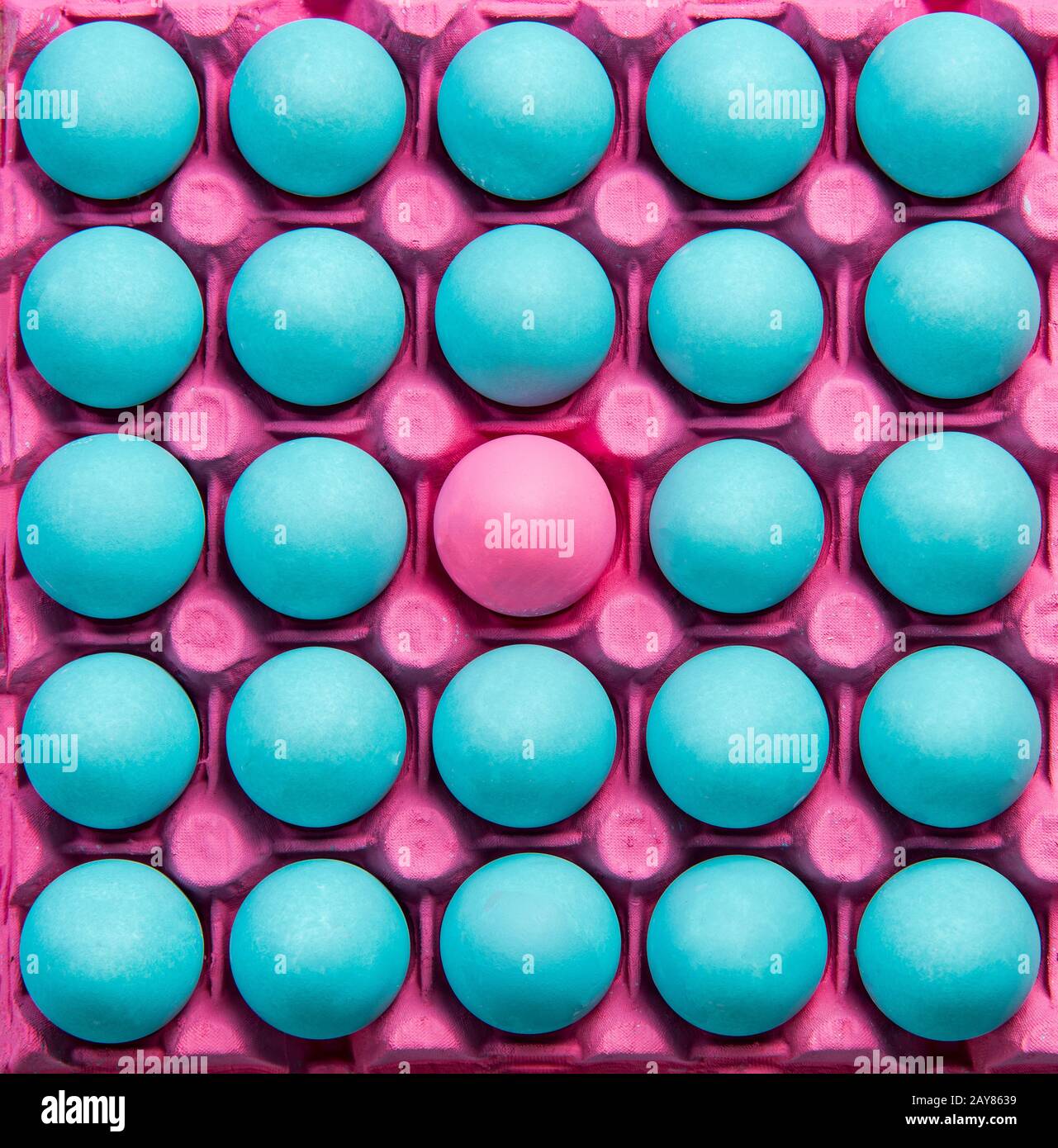 Sia arte creativa differente, uova pastello Foto Stock