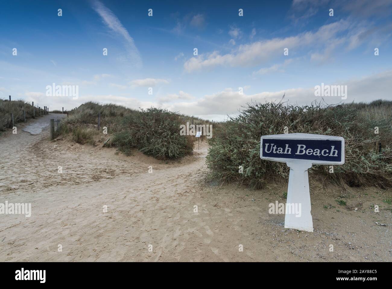 Utah beach invasione sbarco memorial,Normandia,Francia Foto Stock