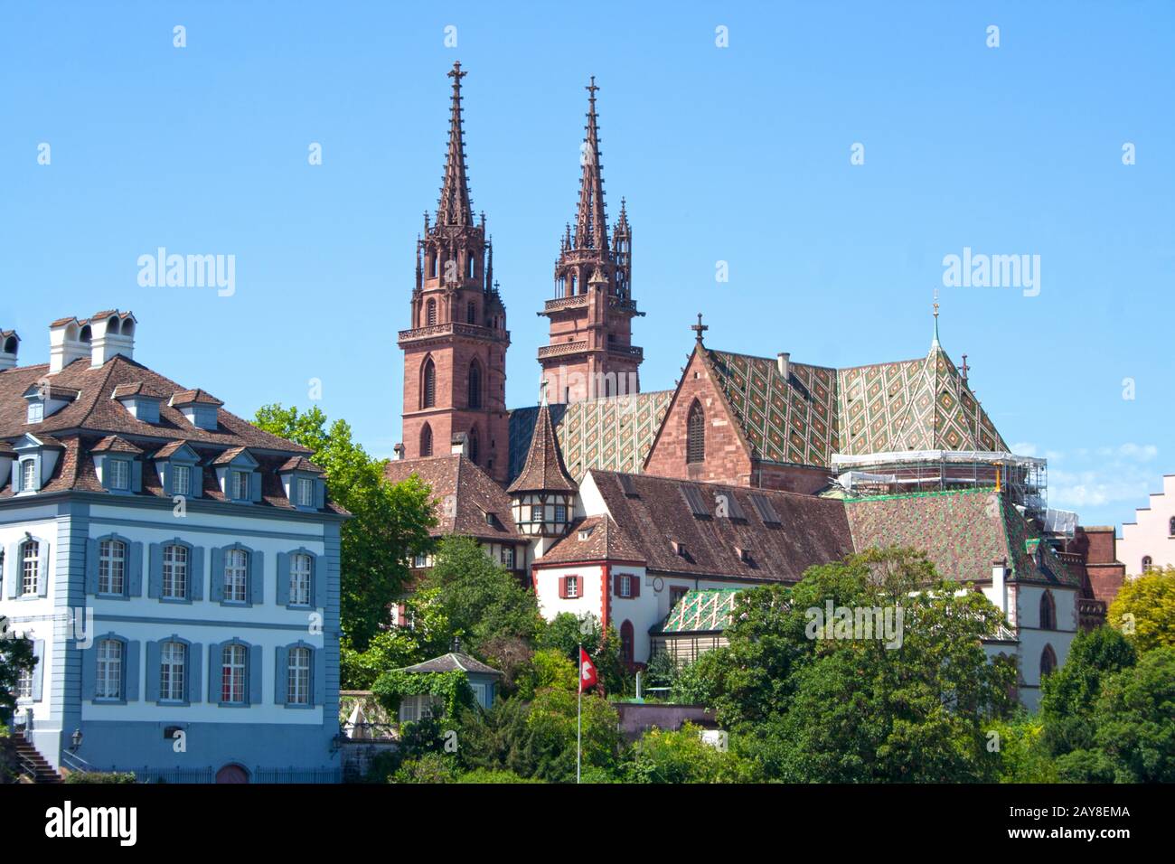 Basilea, Reno, Svizzera Foto Stock