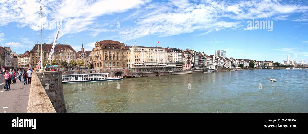 Basilea, Reno, Svizzera Foto Stock