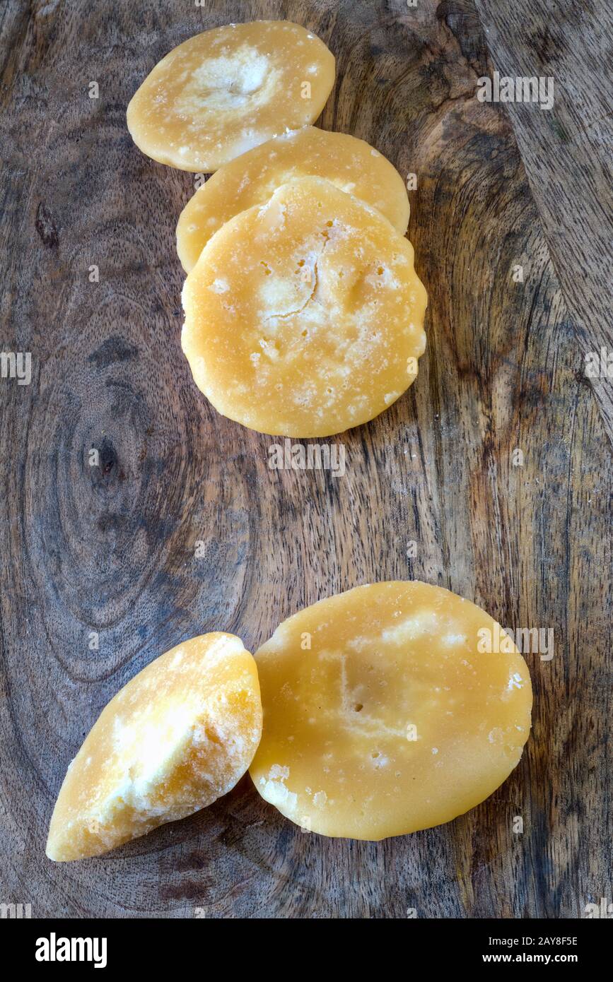 Torte di zucchero indonesiano di palma Foto Stock