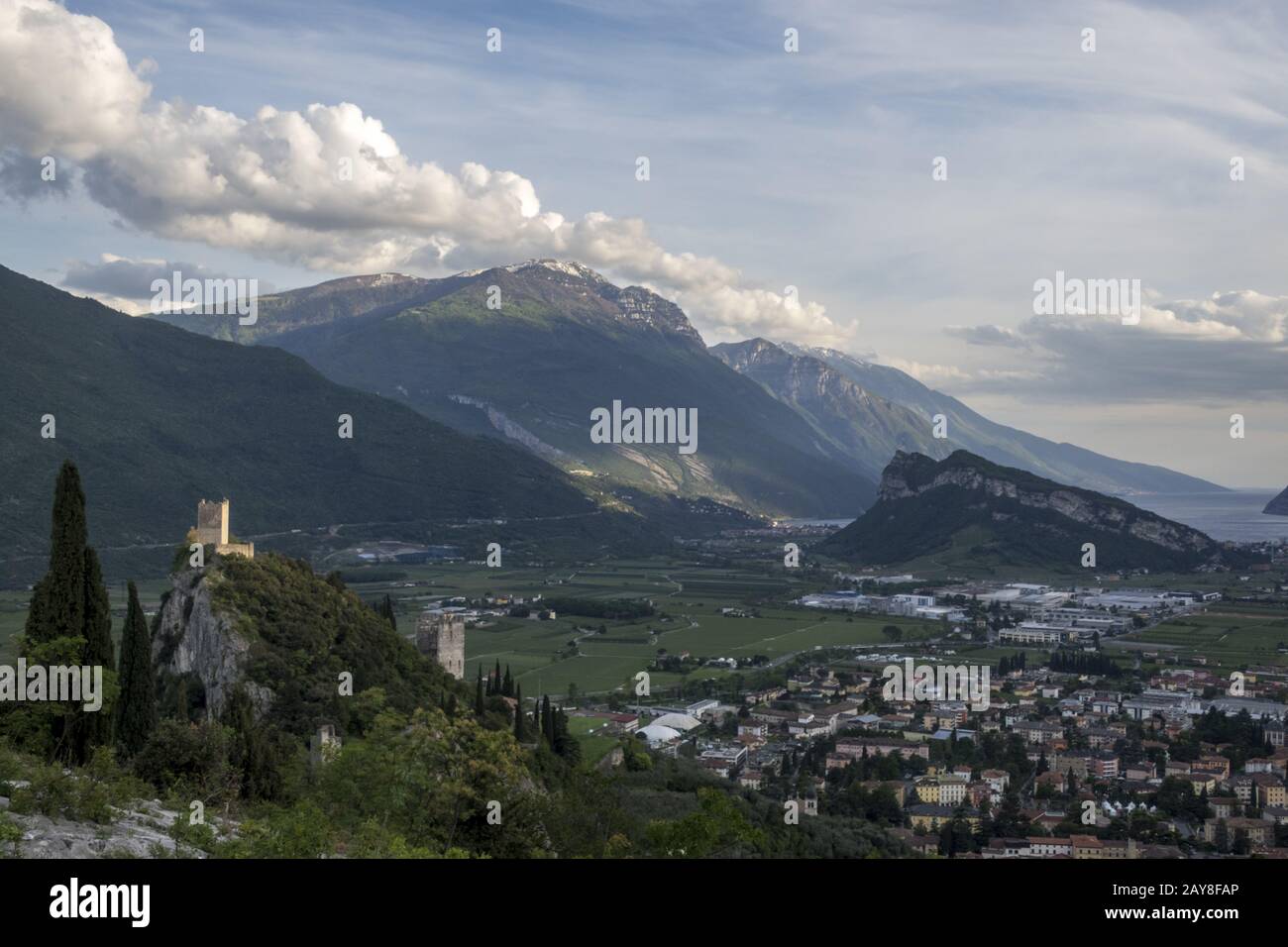 Burg von Arco in Trentino Italien Foto Stock
