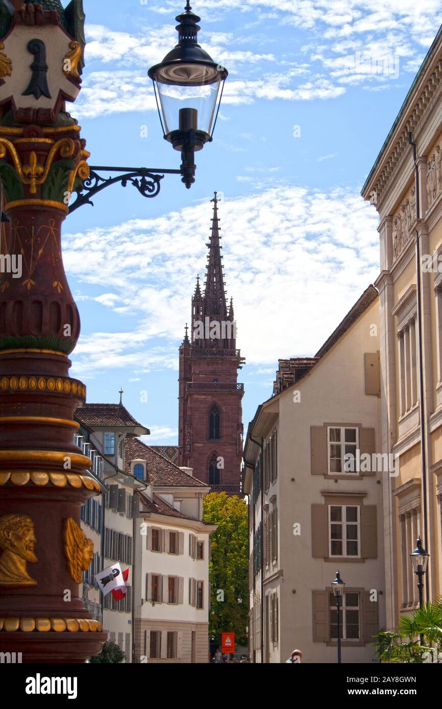 Basilea, Reno, Svizzera Foto Stock
