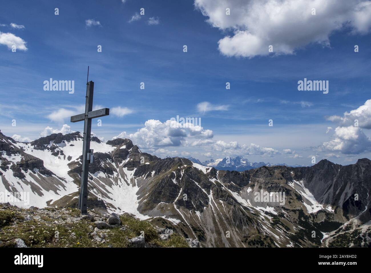 Vertice del Soierngruppe in Baviera Foto Stock