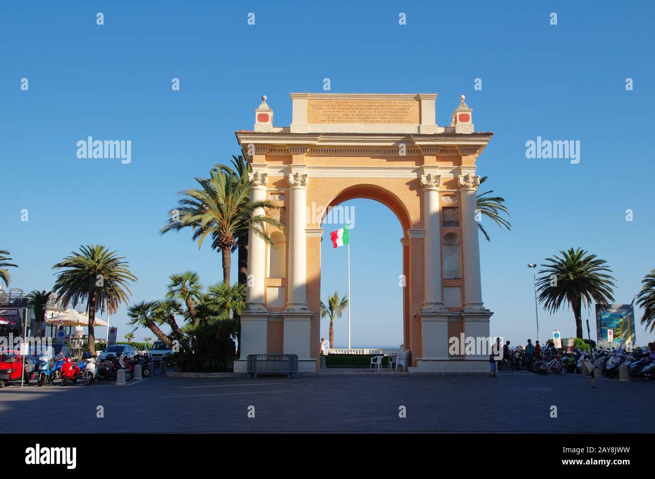 Arco della Regina Margherita - finale Ligure - Liguria - Italia Foto Stock