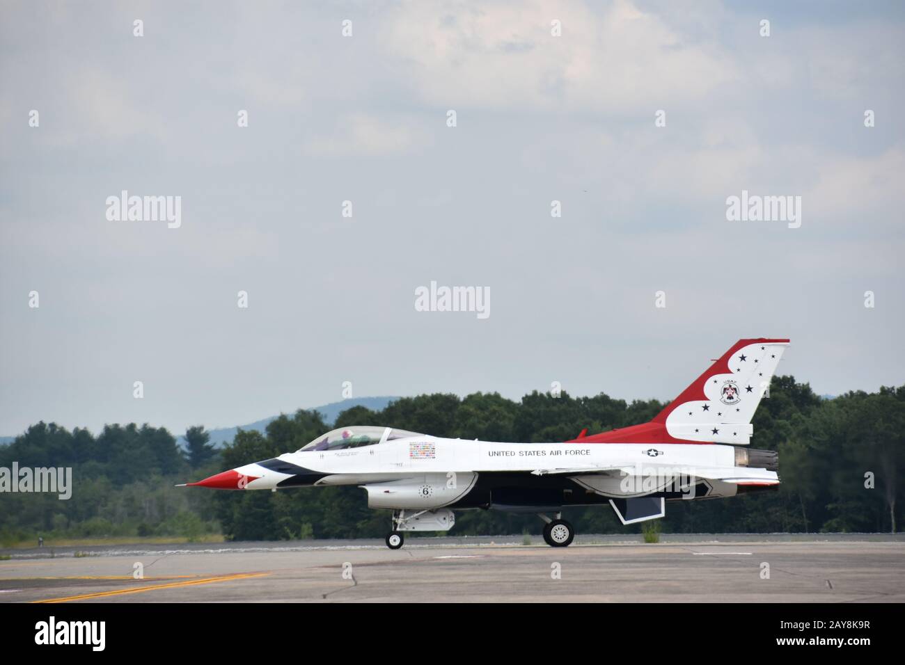US Air Force Thunderbirds al Great New England Airshow del 2018 presso la Westover Air Reserve base Foto Stock