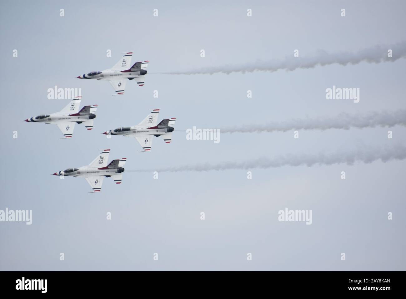 US Air Force Thunderbirds al Great New England Airshow del 2018 presso la Westover Air Reserve base Foto Stock