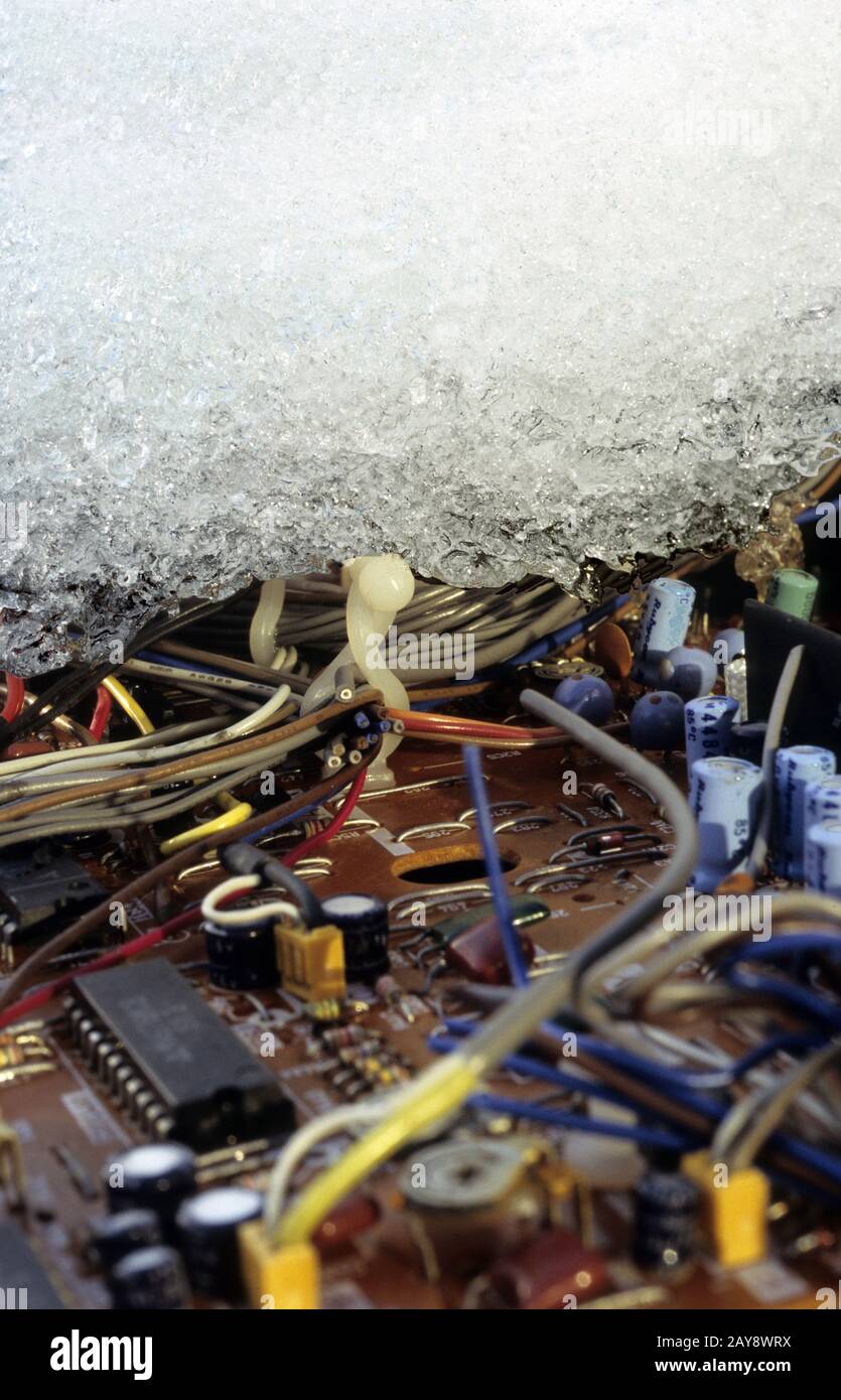 Computer di bordo Foto Stock