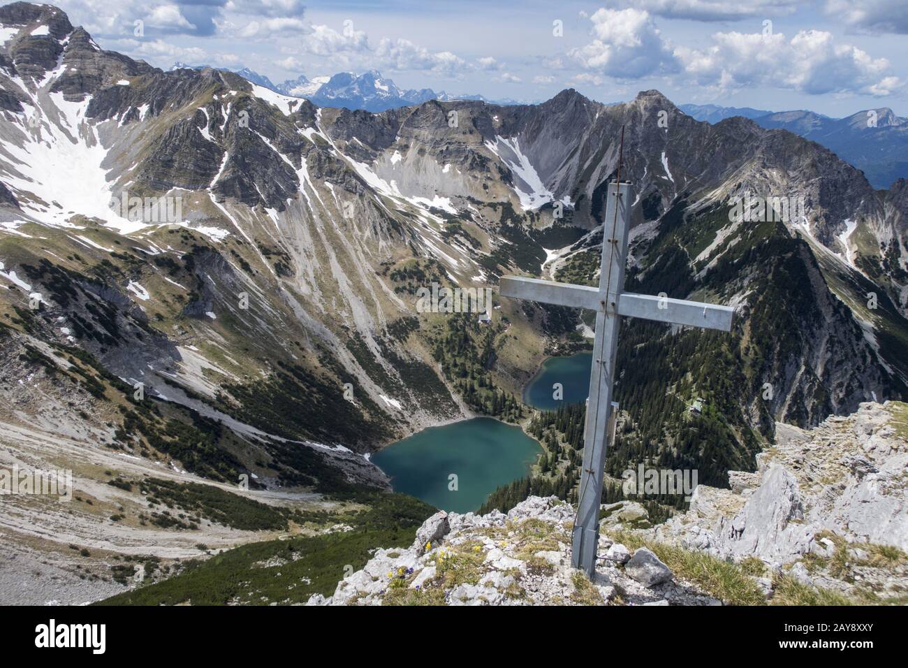 Vertice del Soierngruppe in Baviera Foto Stock