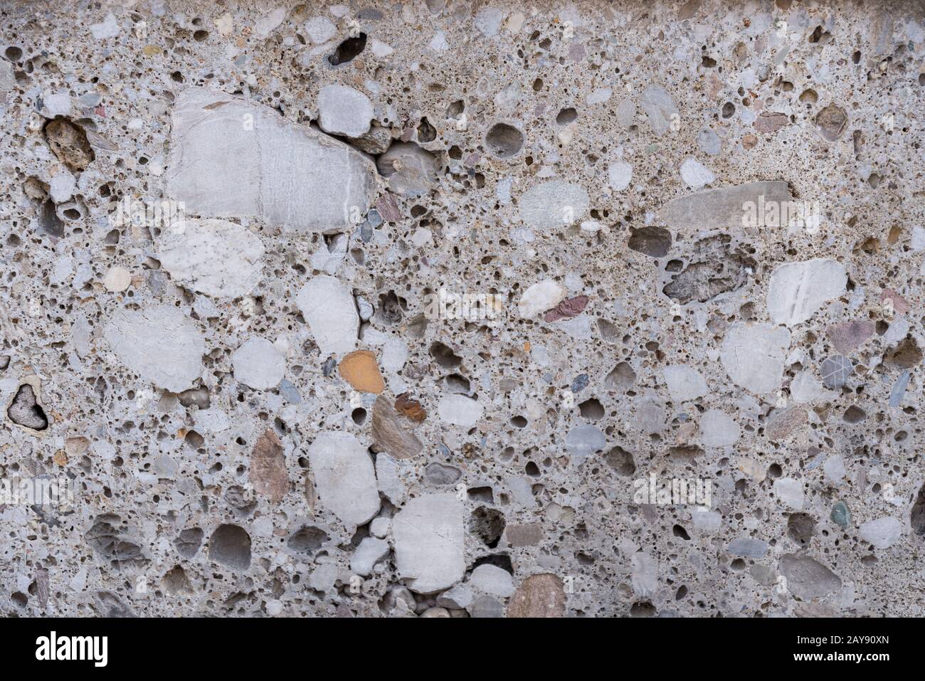 pavimento in cemento-pietra modellato con superficie ruvida Foto Stock