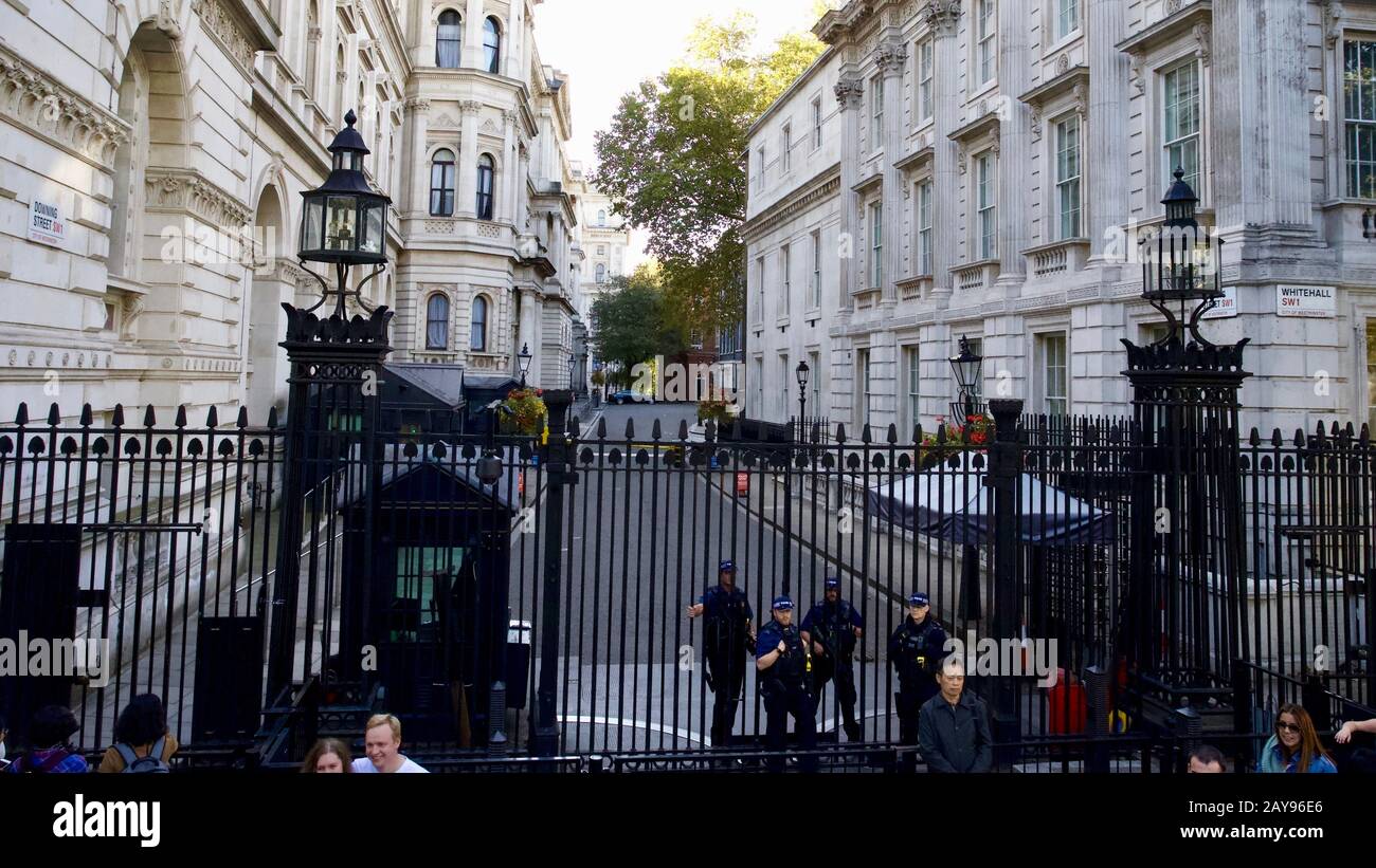 Downing Street, Westminster, City Of Westminster, Londra, Inghilterra. Foto Stock
