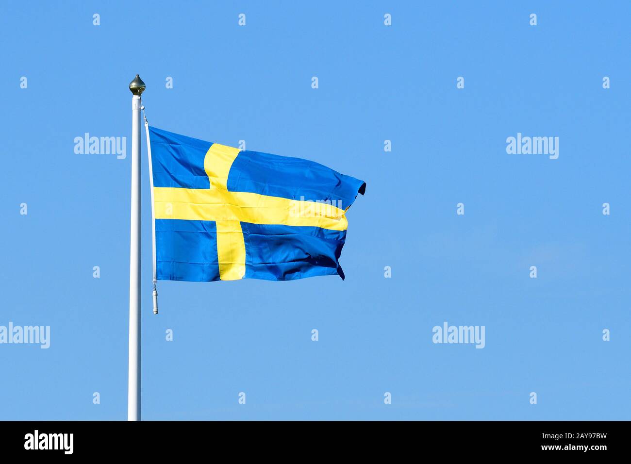 Bandiera svedese Foto Stock