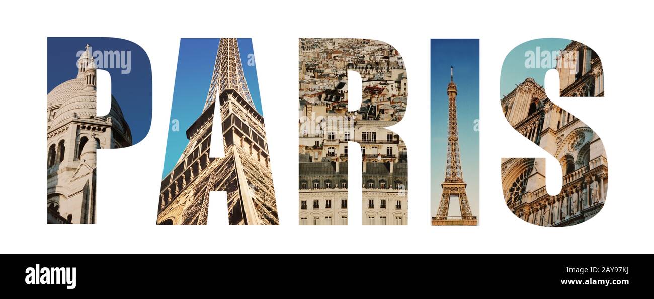 Collage Parigi Francia Foto Stock