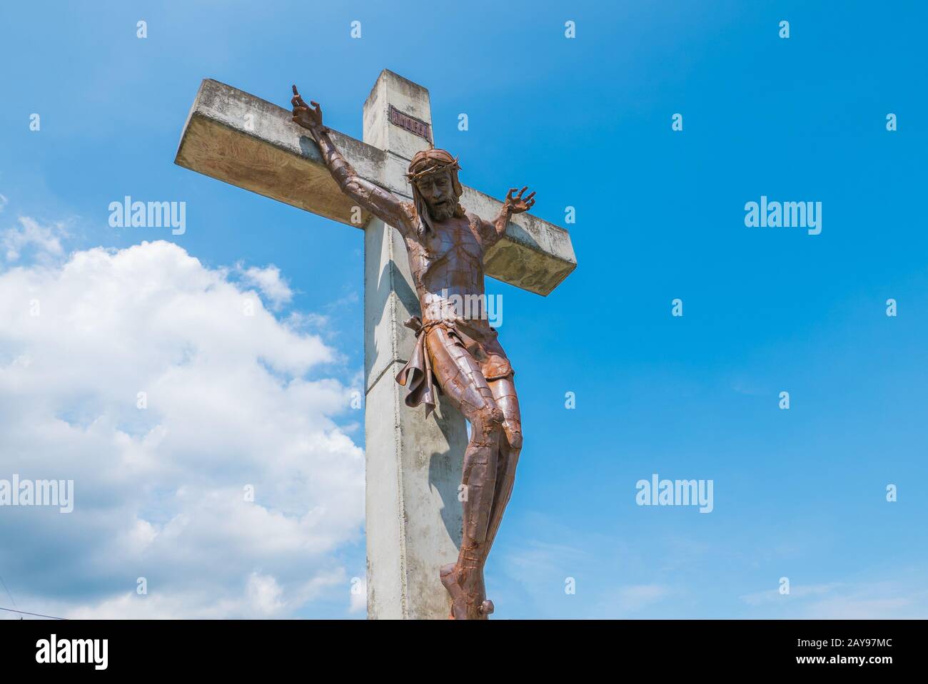 Cristo della Pace nel distretto chiamato Divisa in Medellin Colombia Foto Stock