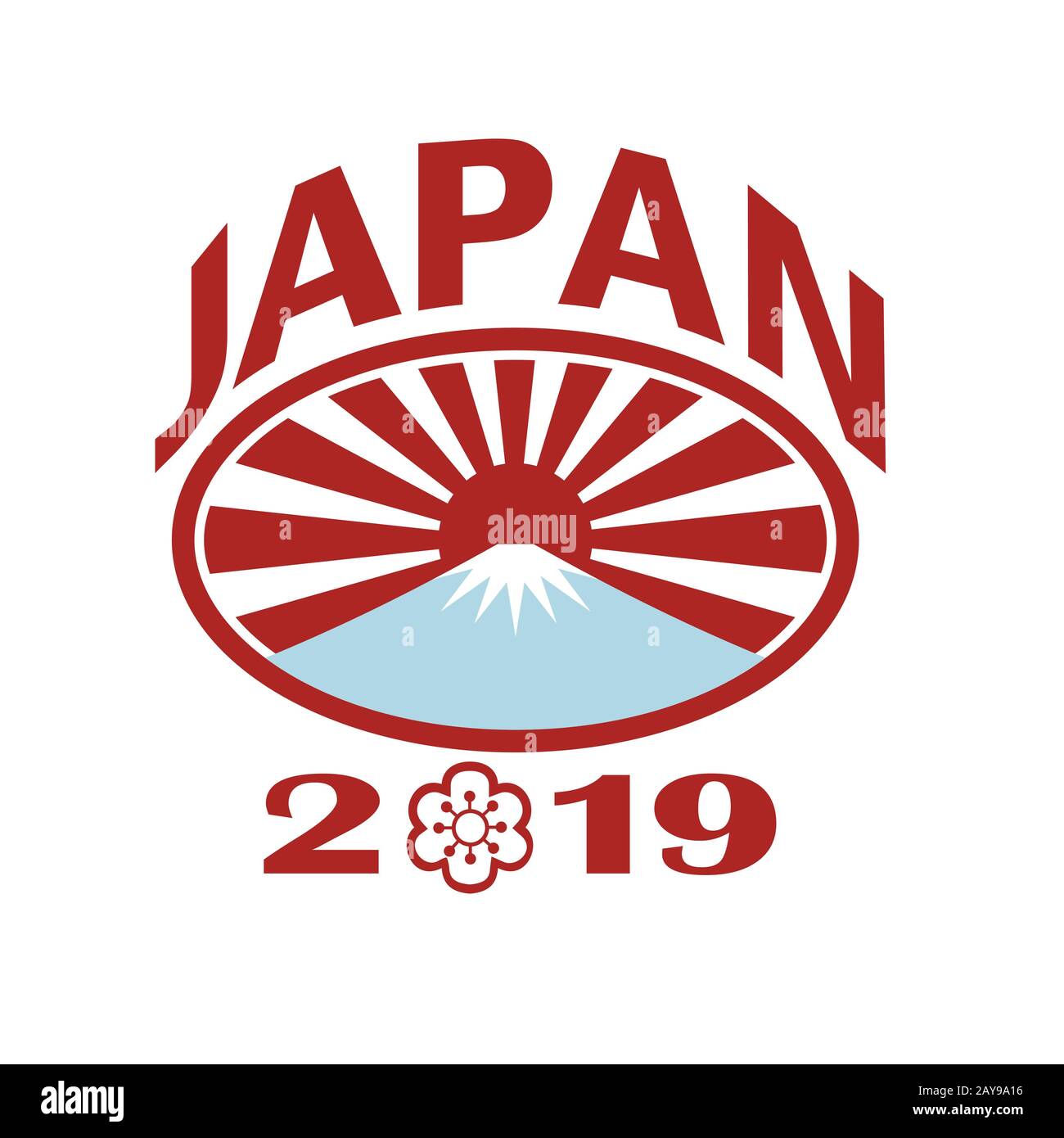 Giappone 2019 Rugby palla ovale retrò Foto Stock