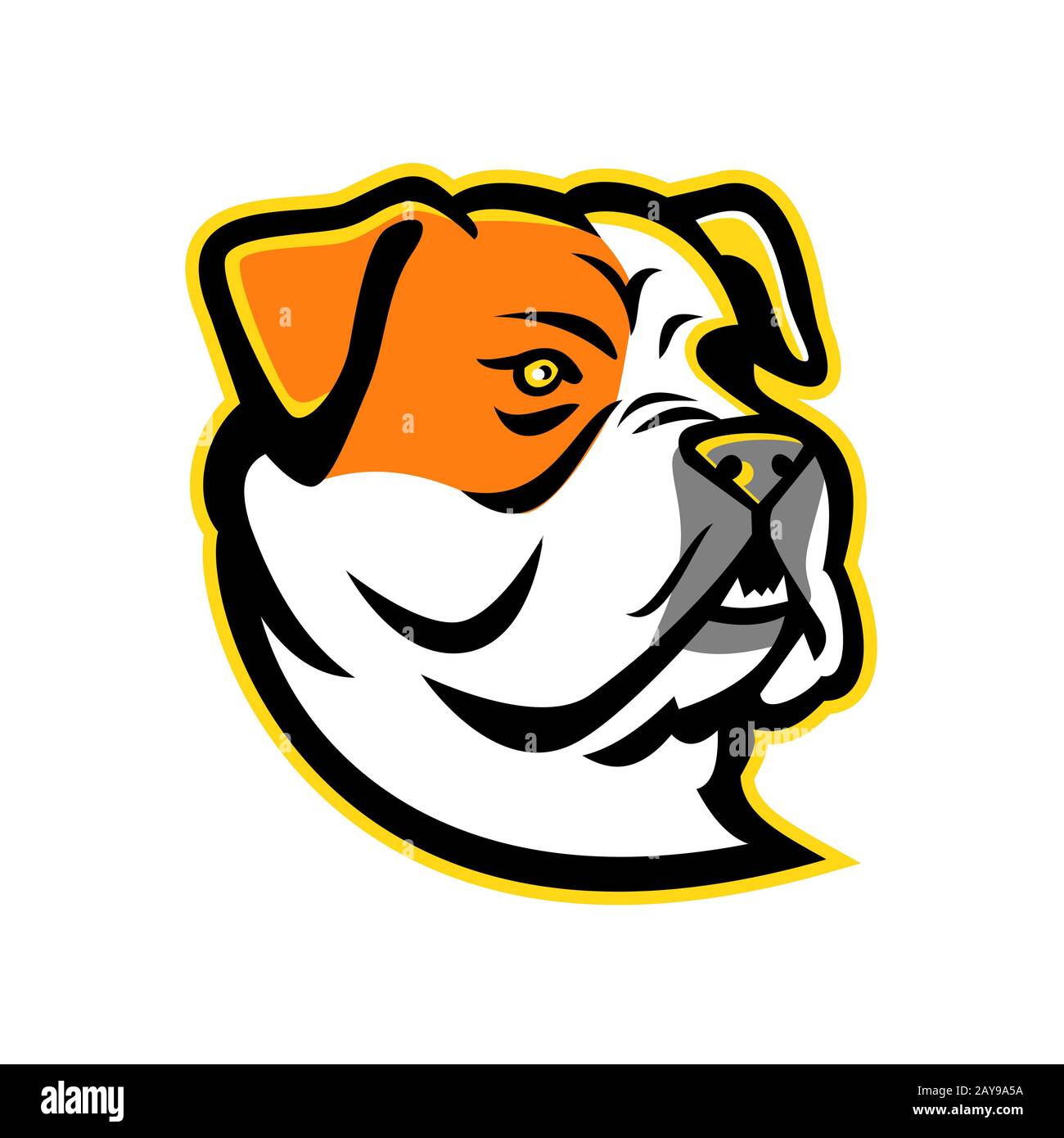 American Bulldog Mascot Foto Stock