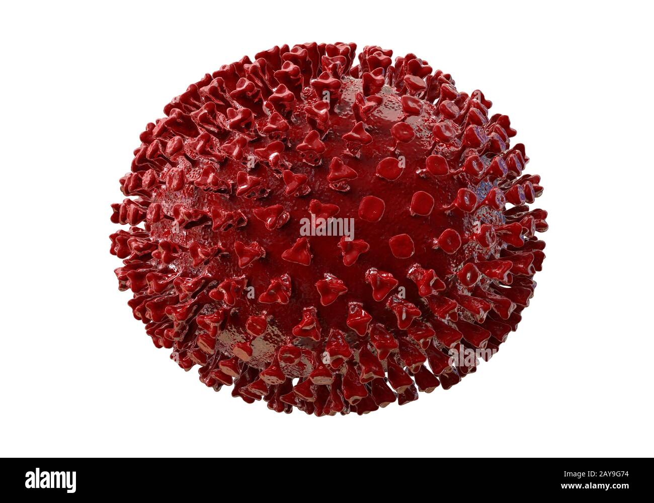I virus influenzali, illustrazione Foto Stock