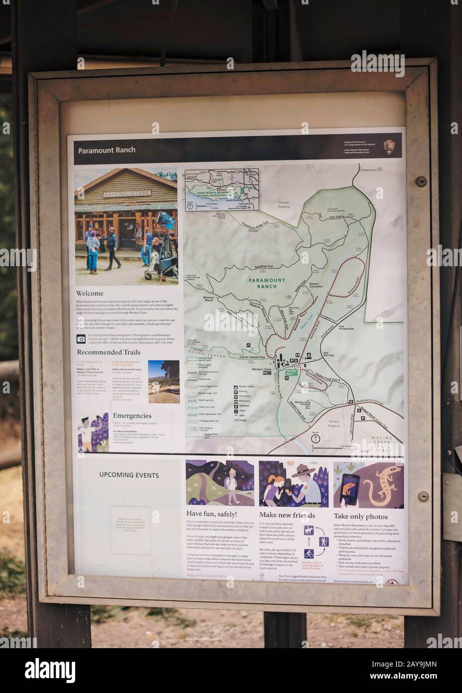 Paramount Ranch Nella Santa Monica Mountains National Recreation Area, Vicino A Los Angeles, California. Foto Stock