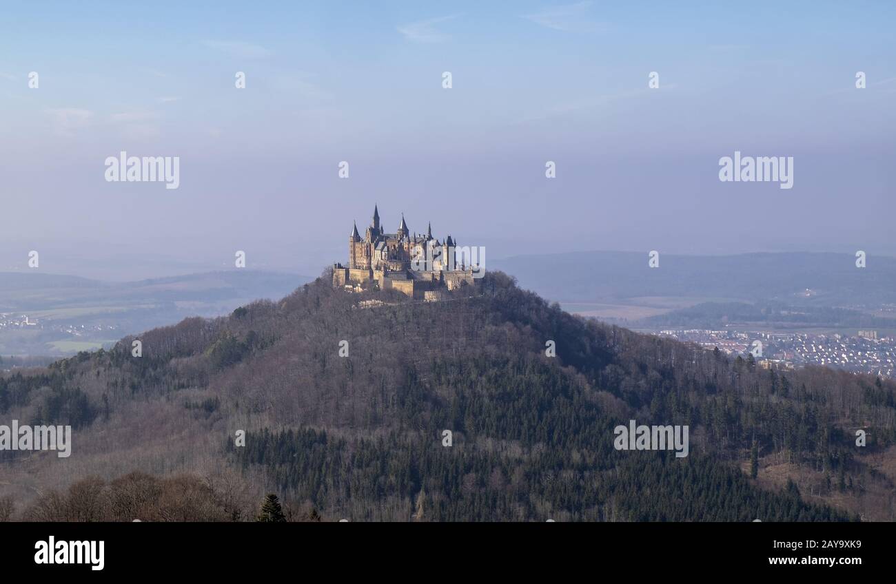 Hohenzollern Castello Foto Stock