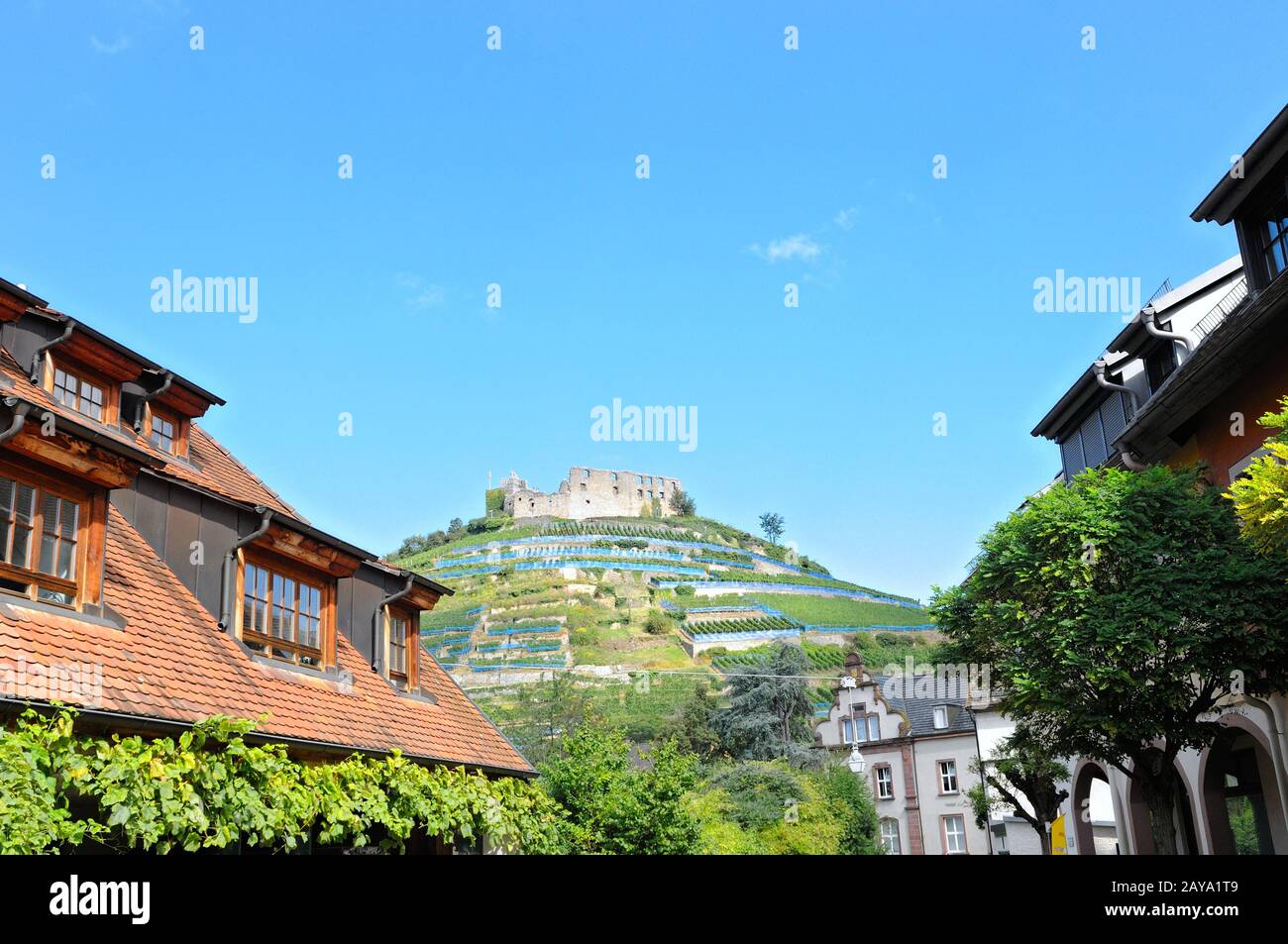 Staufen - Castello Staufen Germania Foto Stock