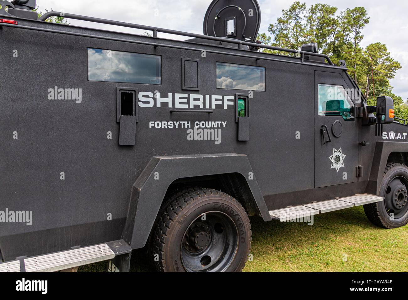 Camion Swat Della Contea Di Sheriff Foto Stock