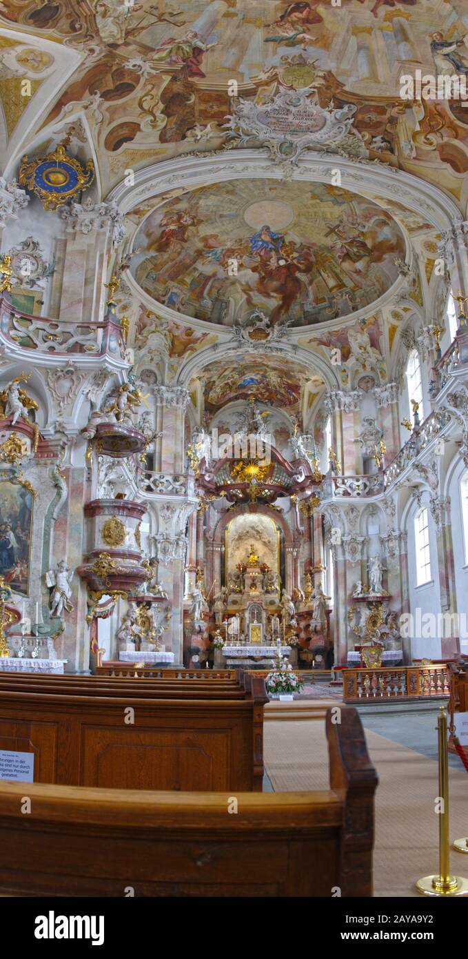 Pellegrinaggio Chiesa Birnau, Lago di Costanza, Germania Foto Stock