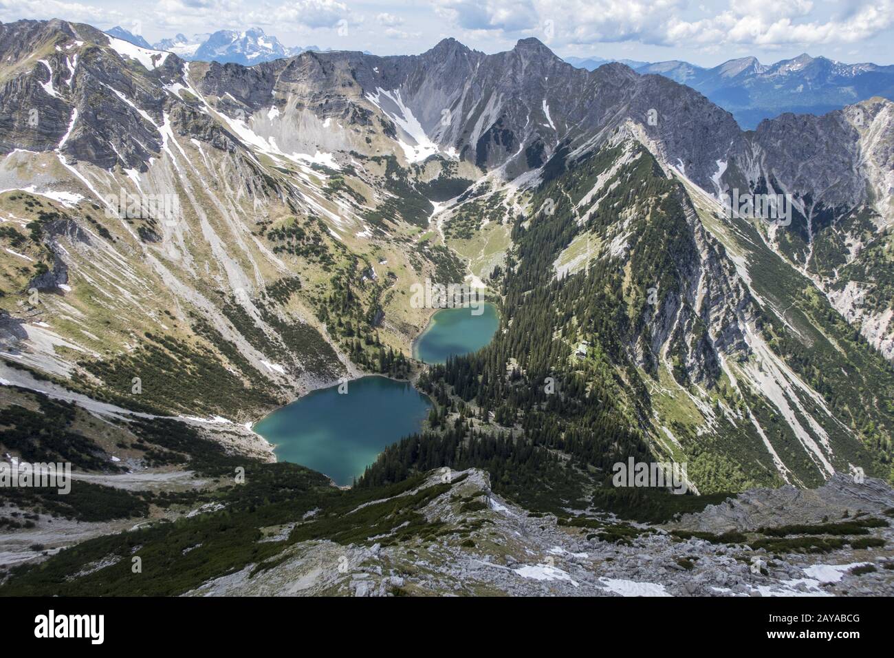 Vertice del Soierngruppe in Baviera Foto Stock