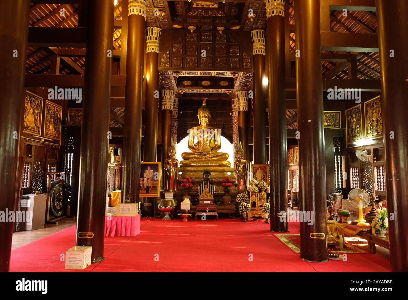 Chiang Mai Thailandia - Tempio Chiang Man Sala Meditazione Foto Stock
