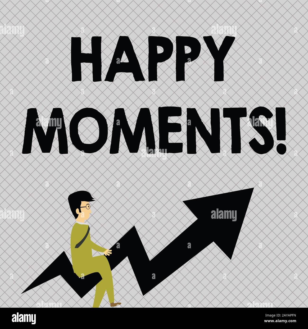Scrittura concettuale della mano che mostra momenti felici. Business foto testo sentimenti di piacere o soddisfazione con la loro vita Business Foto Stock