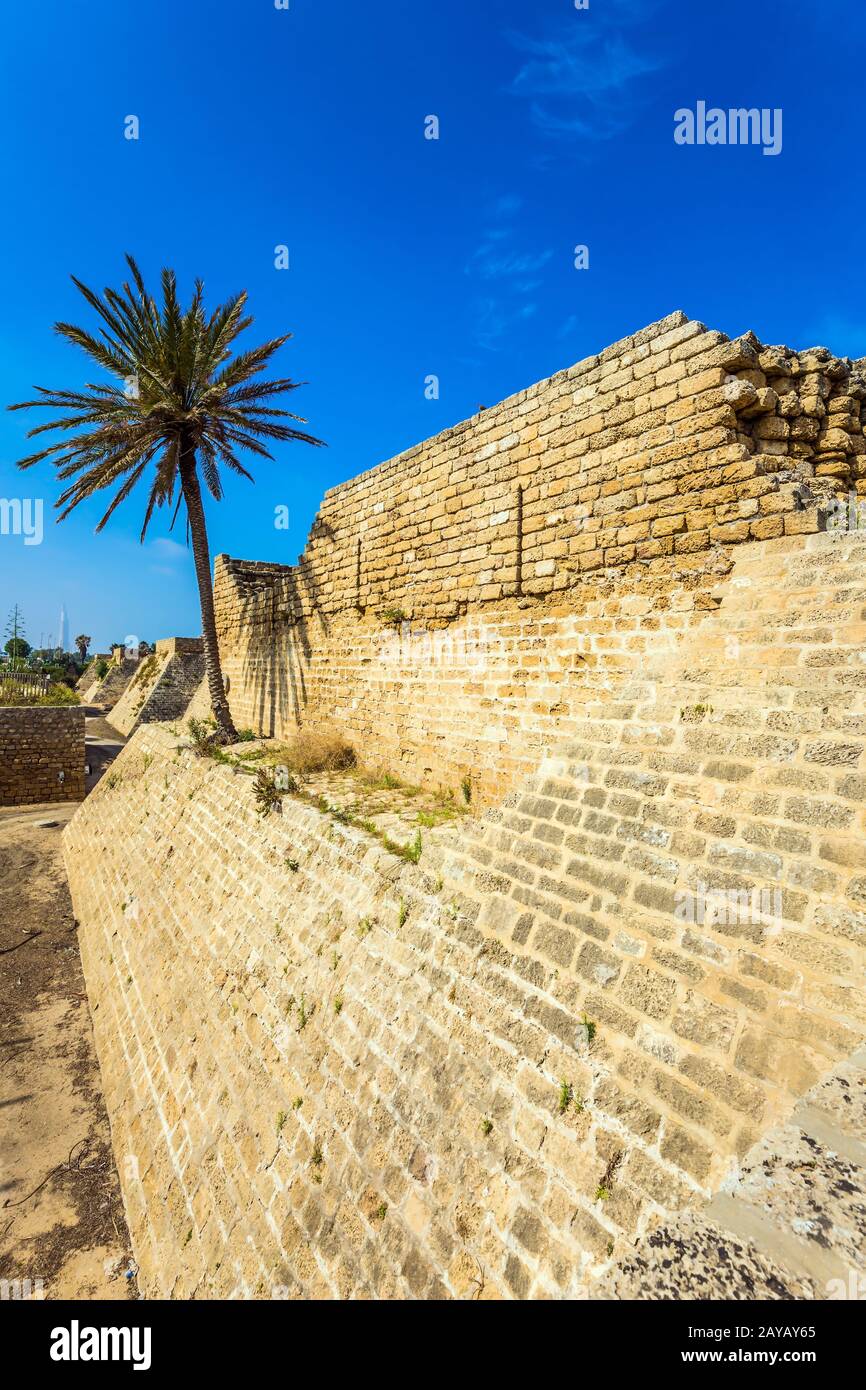 Il parco-riserva di Cesarea, Israele Foto Stock