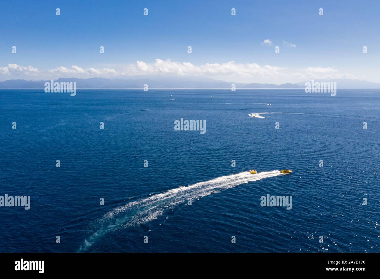 blu mare scena sull'isola di bali Foto Stock