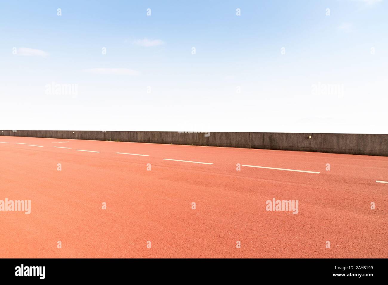 pista in plastica, percorsi fitness isolati Foto Stock