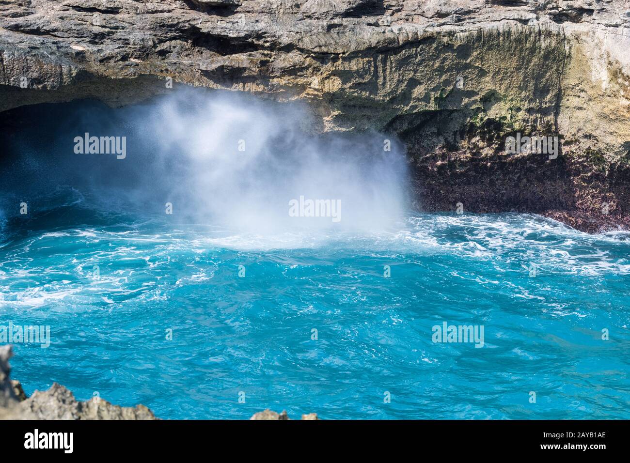 blu sogno isola paesaggio Foto Stock