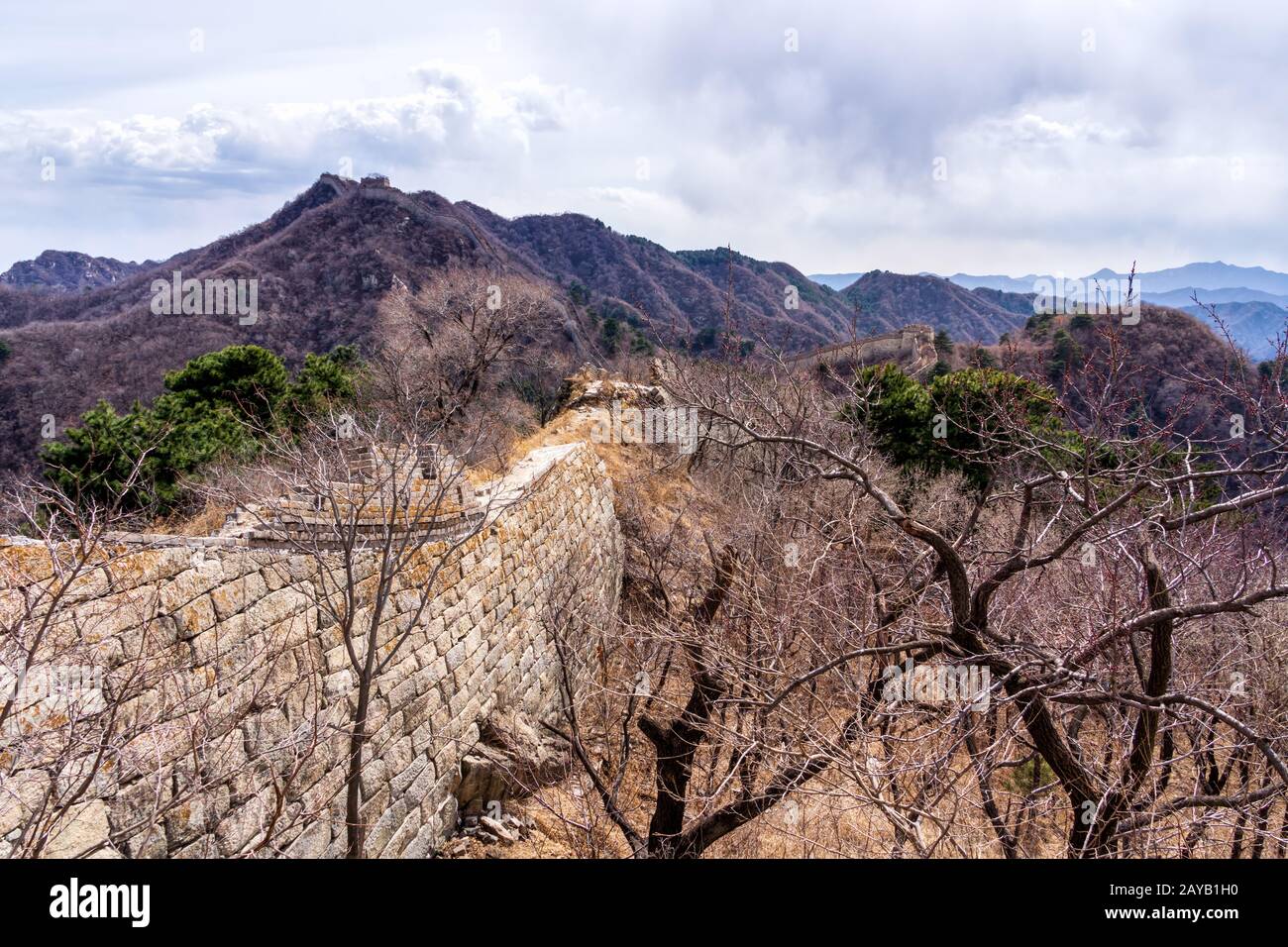 Grande Muraglia della Cina, sezione Mutianyu vicino Pechino Foto Stock