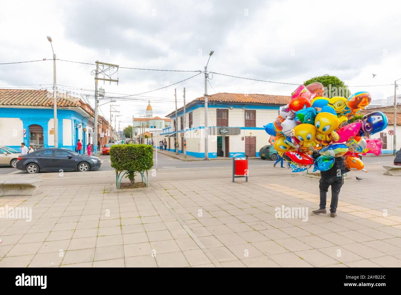 Colombia piazza della stazione Cajica Foto Stock