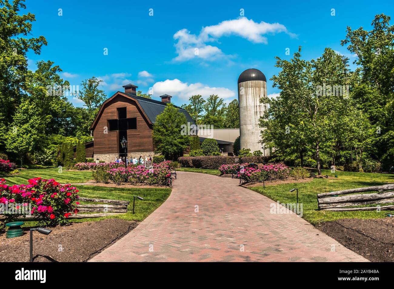 Charlotte, NC 2019 aprile - presso la biblioteca pubblica di billy graham nella giornata di sole Foto Stock