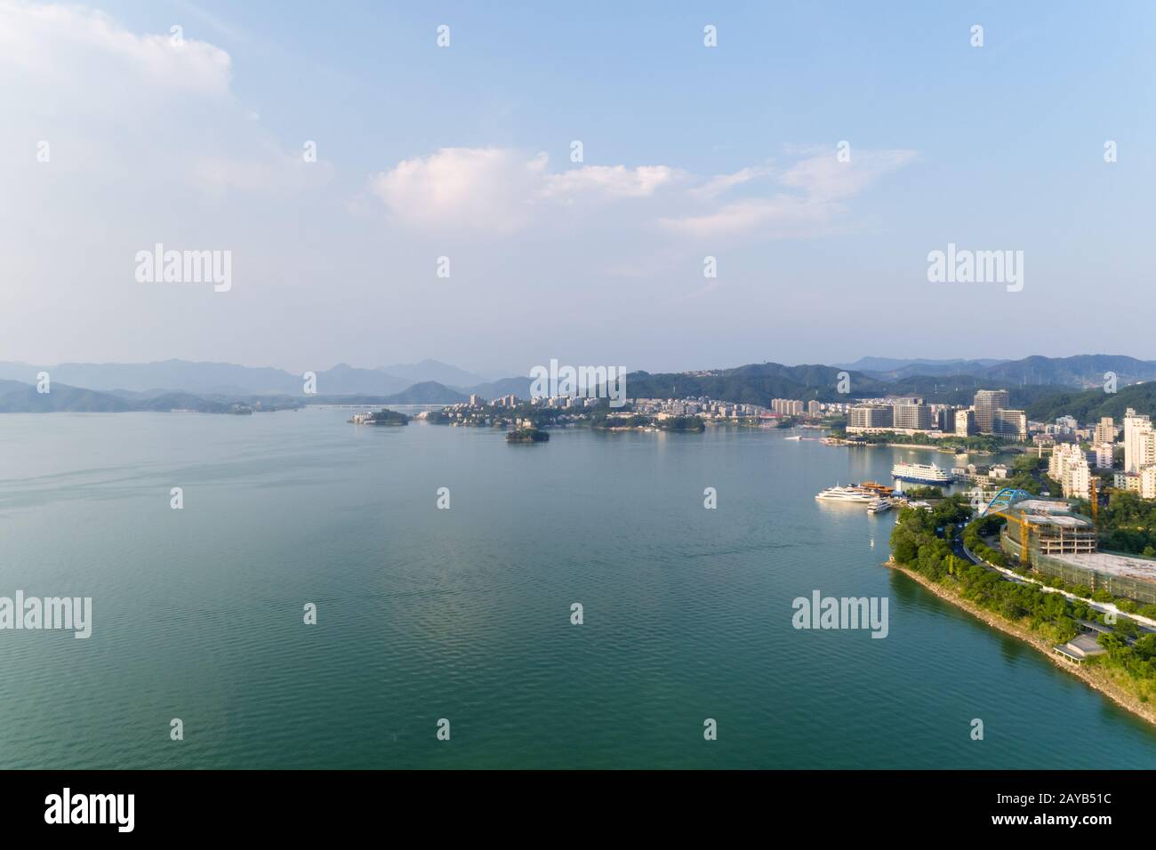 hangzhou thousand island lake e scenario della contea Foto Stock