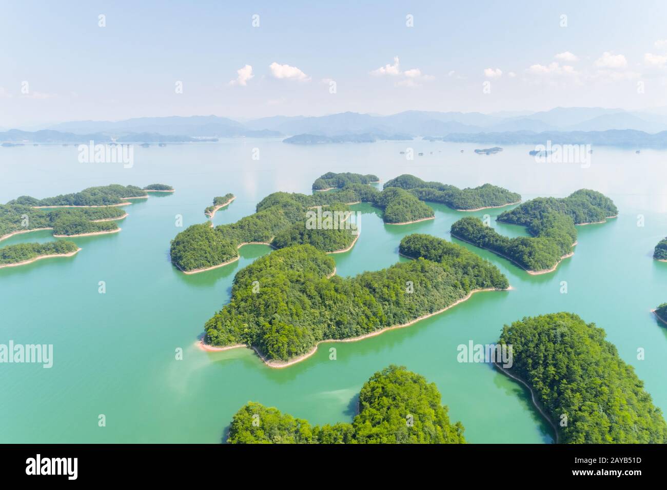 Hangzhou mille isole paesaggio del lago Foto Stock