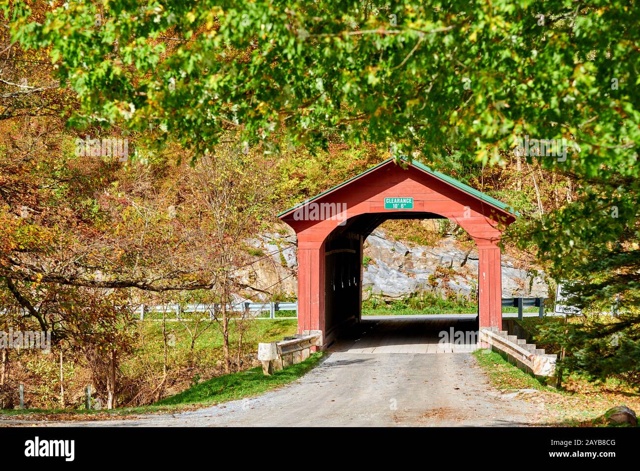 Arlington Covered Bridge in Vermont Foto Stock
