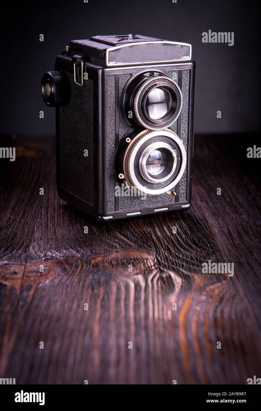 Vecchia macchina fotografica di moda antica Foto Stock