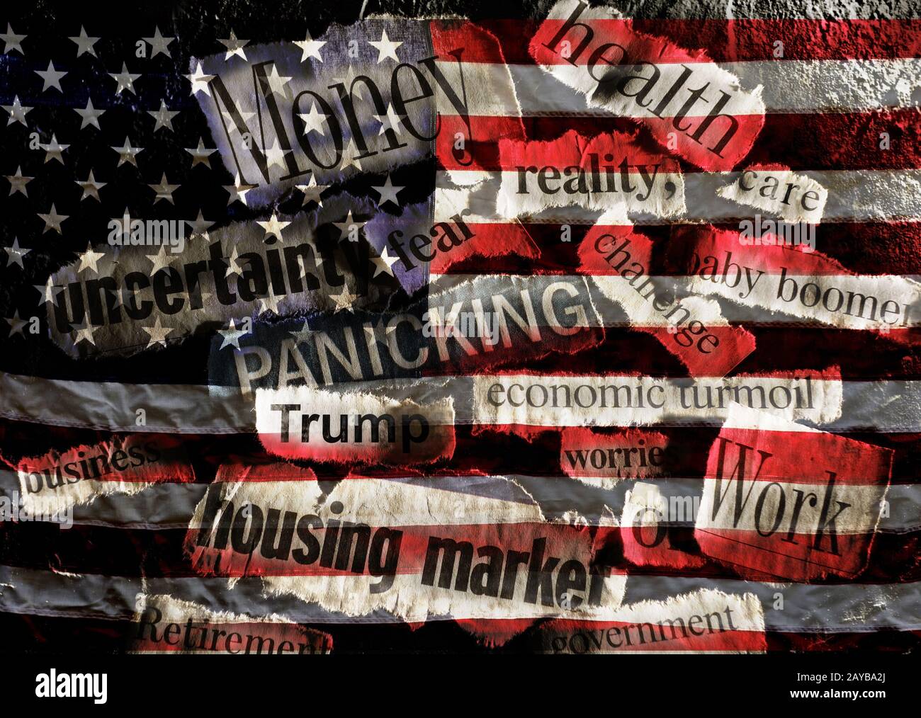 Cattive notizie statunitensi Foto Stock