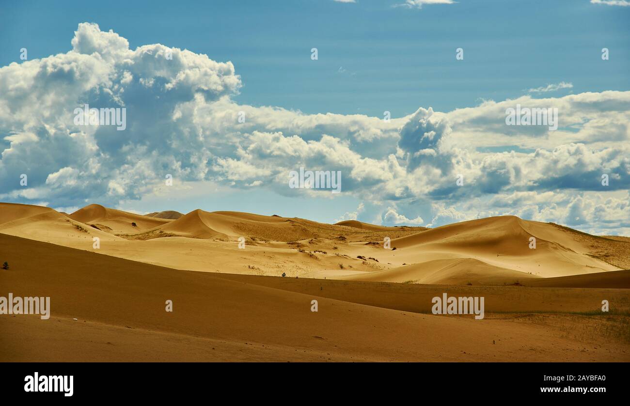 Mongolia. Sands Mongol Els Foto Stock