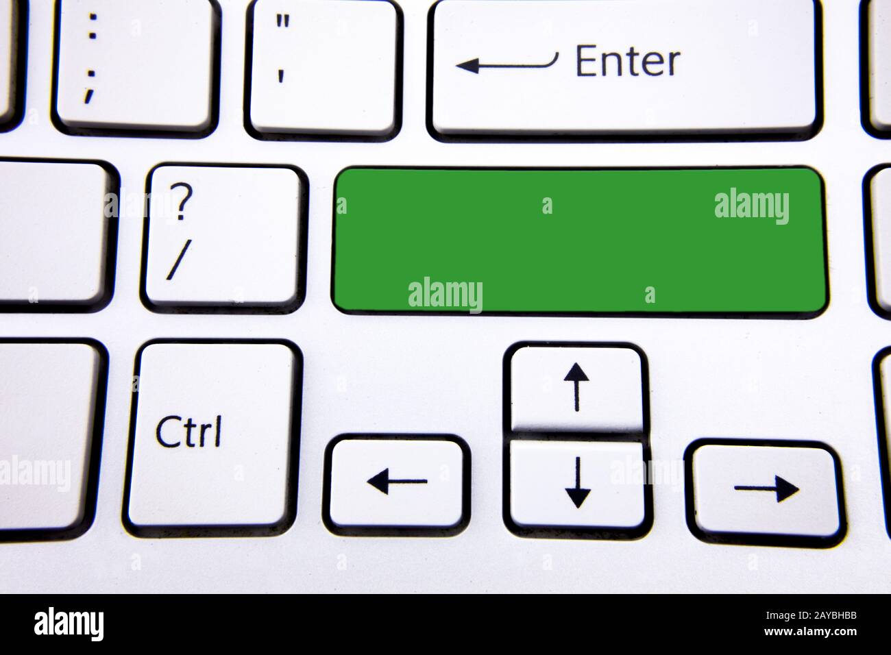 Design business Concept testo vuoto per banner Web materiale promozionale modello modello Keyboard Key intention create text Foto Stock