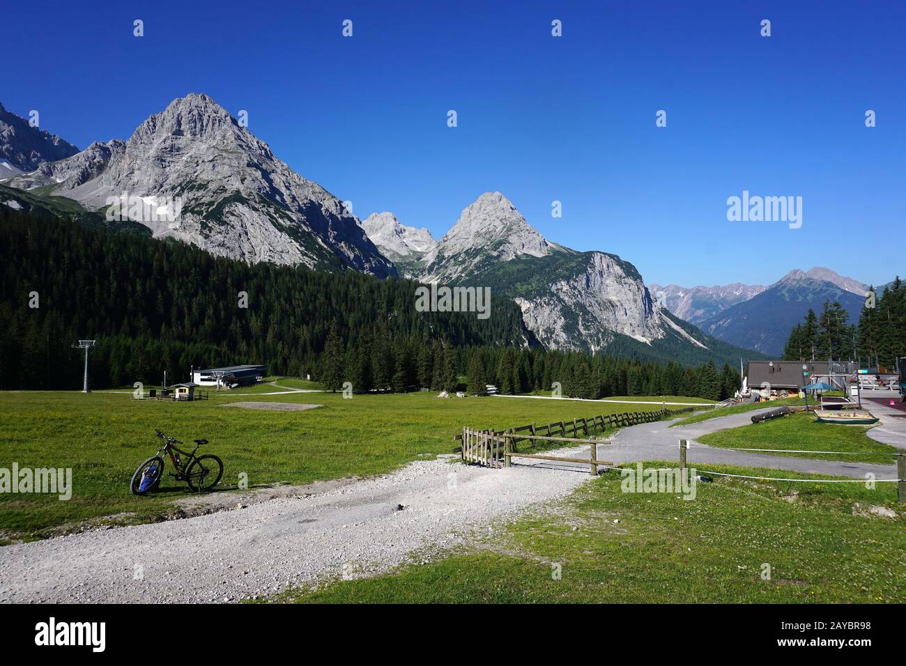 Austria, alpi, montagne Mieminger, Ehrwalder alp Foto Stock
